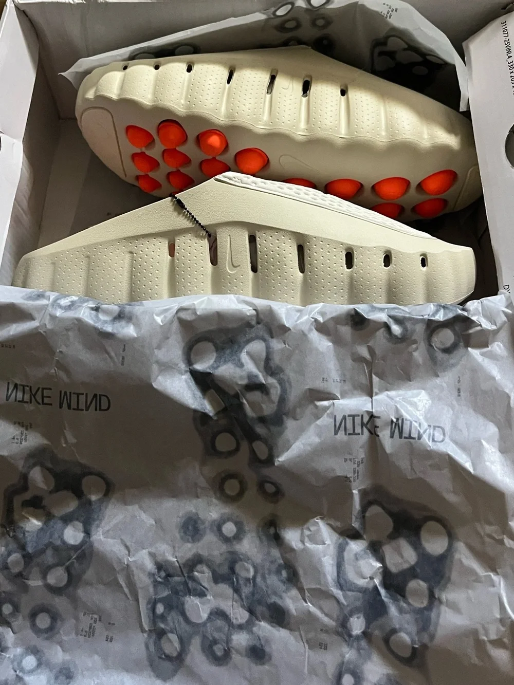 Nike Mind Light Bone Slides New With Box - Size 8